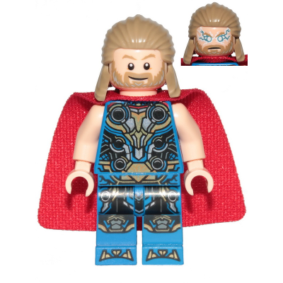 [TOY.CHAN] LEGO 樂高 3626pb2854 淺膚色 頭部 雙面 鬍鬚 閃電眼 灰白挑染-細節圖3
