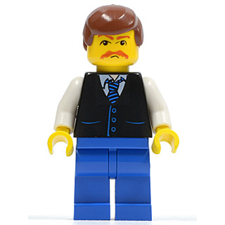 [TOY.CHAN] LEGO 樂高 3626pb0041 黃色 頭部 濃眉鬍鬚-細節圖2