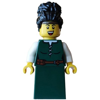 [TOY.CHAN] LEGO 樂高 973pb4838c01 深綠色 身體 綁帶襯衫 棕色腰帶收納袋 村民 中世紀-細節圖4