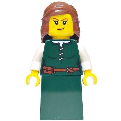 [TOY.CHAN] LEGO 樂高 973pb4838c01 深綠色 身體 綁帶襯衫 棕色腰帶收納袋 村民 中世紀-細節圖3