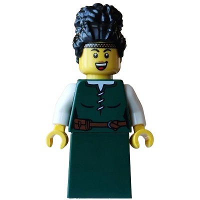 [TOY.CHAN] LEGO 樂高 973pb4838c01 深綠色 身體 綁帶襯衫 棕色腰帶收納袋 村民 中世紀-細節圖4