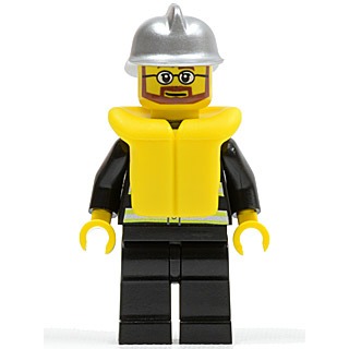 [TOY.CHAN] LEGO 樂高 3834 金屬銀色 頭盔 消防-細節圖3