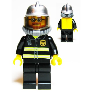 [TOY.CHAN] LEGO 樂高 3834 金屬銀色 頭盔 消防-細節圖4