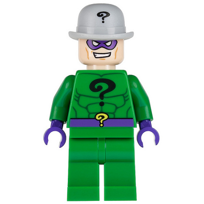 [TOY.CHAN] LEGO 樂高 95674pb02 淺藍灰色 圓頂禮帽 問號圖案-細節圖2
