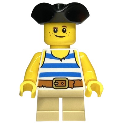 [TOY.CHAN] LEGO 樂高 2544 黑色 海盜帽 三角帽-細節圖2