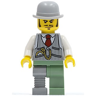 [TOY.CHAN] LEGO 樂高 3626pb0756 黃色 頭部 鬢角 鬍鬚 皺紋 壞笑-細節圖2