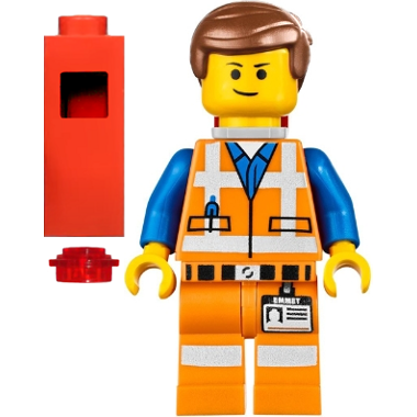 [TOY.CHAN] LEGO 樂高 3626pb1028 黃色 頭部 雙面 艾密特 表情-細節圖3