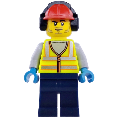 [TOY.CHAN] LEGO 樂高 3626pb1965 黃色 頭部 黑眉毛 上挑 左邊 鬍鬚 山羊鬍 歪嘴笑-細節圖2