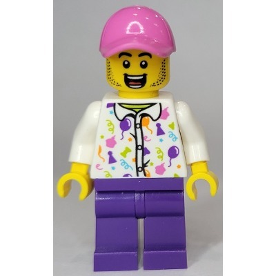 [TOY.CHAN] LEGO 樂高 3626pb2898 黃色 頭部 黑眉毛 鬍鬚 露齒笑 紅舌頭印刷-細節圖3
