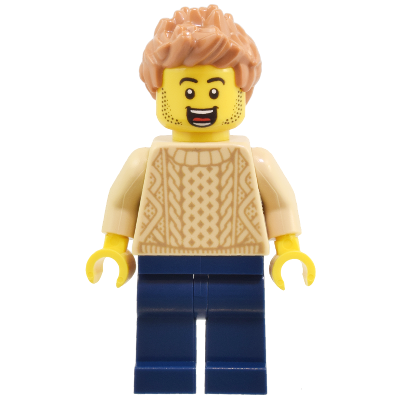 [TOY.CHAN] LEGO 樂高 3626pb2898 黃色 頭部 黑眉毛 鬍鬚 露齒笑 紅舌頭印刷-細節圖2