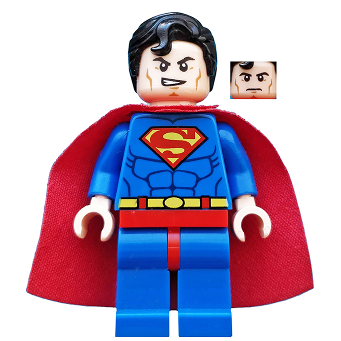 [TOY.CHAN] LEGO 樂高 3626pb0636 淺膚色 頭部 超人 雙面 眉毛 皺眉 堅定表情-細節圖3