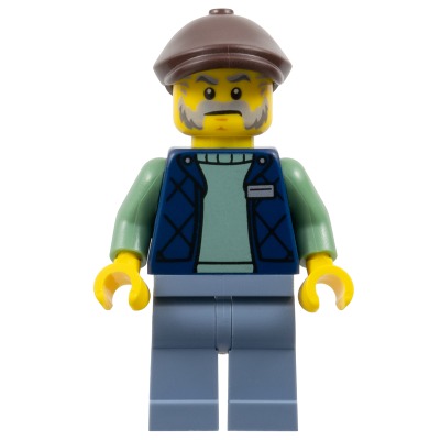 [TOY.CHAN] LEGO 樂高 2514 深棕色 帽子 平頂帽-細節圖2