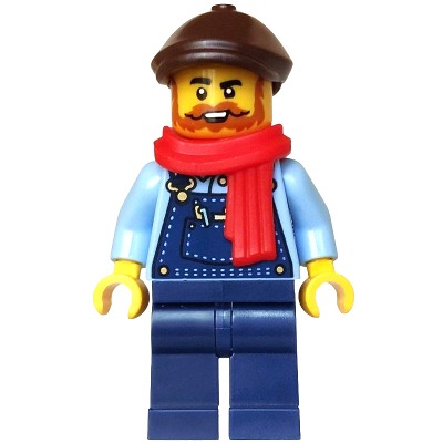 [TOY.CHAN] LEGO 樂高 2514 深棕色 帽子 平頂帽-細節圖4