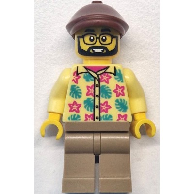 [TOY.CHAN] LEGO 樂高 2514 紅棕色 帽子 平頂帽-細節圖4
