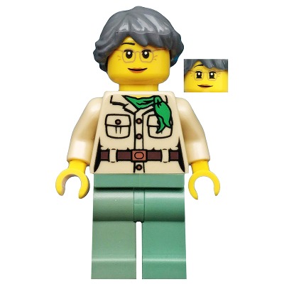 [TOY.CHAN] LEGO 樂高 88286 深藍灰色 頭髮 女性 長馬尾 法式編織-細節圖2