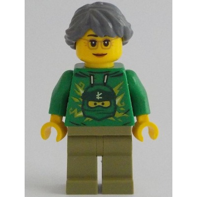[TOY.CHAN] LEGO 樂高 88286 深藍灰色 頭髮 女性 長馬尾 法式編織-細節圖3