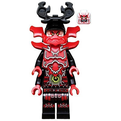 [TOY.CHAN] LEGO 樂高 3626pb1690 白色 頭部 萊姆綠眼 獠牙 黑嘴線 頰線紋-細節圖2