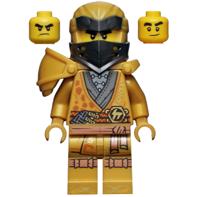 [TOY.CHAN] LEGO 樂高 65435 珍珠金色 肩甲 右圓肩 背部凸點 城堡 騎士-細節圖3
