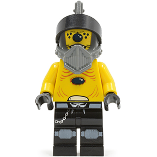 [TOY.CHAN] LEGO 樂高 85942 深藍灰色 頭盔 尖刺 網格 開口 素色-細節圖2