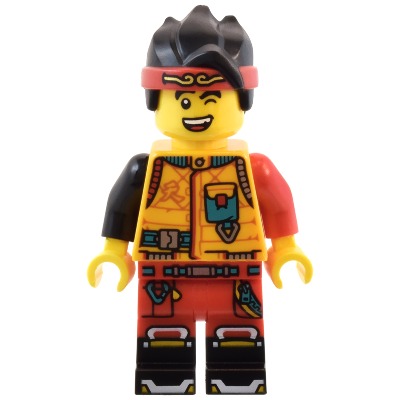[TOY.CHAN] LEGO 樂高 3626pb3496 黃色 頭部 雙面 粗眉 眨眼 露齒笑 憤怒張嘴-細節圖3