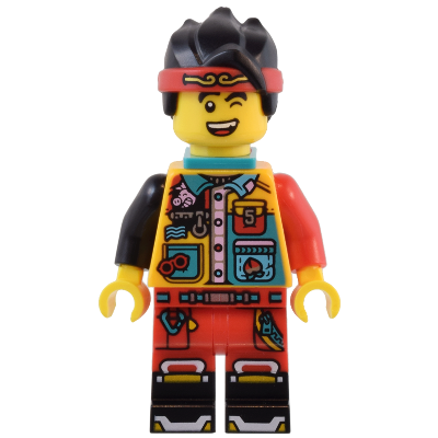[TOY.CHAN] LEGO 樂高 3626pb3496 黃色 頭部 雙面 粗眉 眨眼 露齒笑 憤怒張嘴-細節圖2