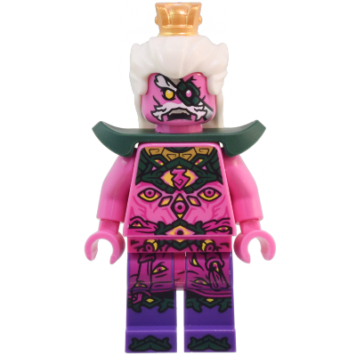 [TOY.CHAN] LEGO 樂高 3626pb3631 深粉色 頭部 雙面 白眉白鬍 眼罩 獠牙-細節圖2