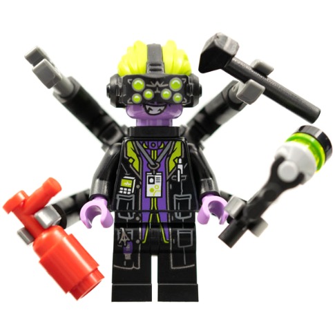 [TOY.CHAN] LEGO 樂高 98138pb185 黑色 萊姆綠蜘蛛 平滑磚 圓形 印刷 1x1-細節圖2