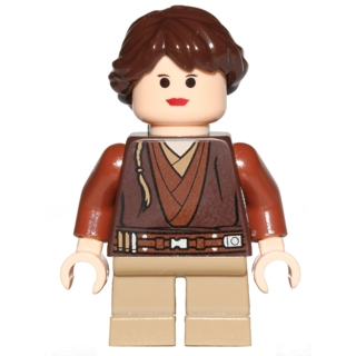[TOY.CHAN] LEGO 樂高 88286 深棕色 頭髮 女性 長馬尾 法式編織-細節圖3