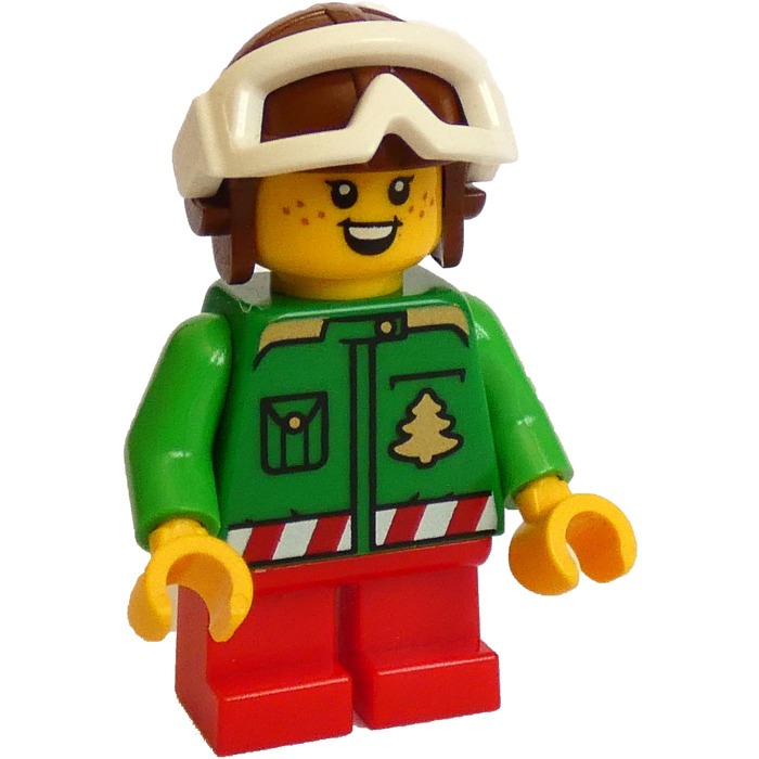 [TOY.CHAN] LEGO 樂高 973pb6360c01 綠色 身體 聖誕樹口袋圖案 紅白腰帶-細節圖3