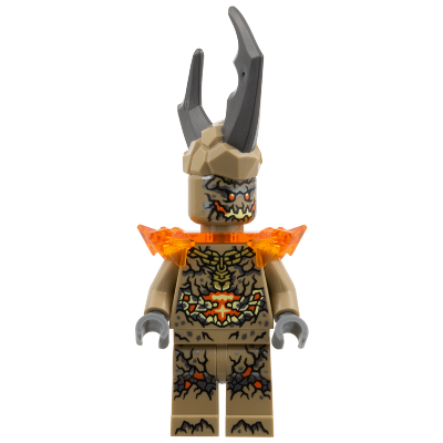 [TOY.CHAN] LEGO 樂高 3626pb4086 深沙色 頭部 黑色裂紋 深銀色印記 亮黃紅橙眼嘴-細節圖3