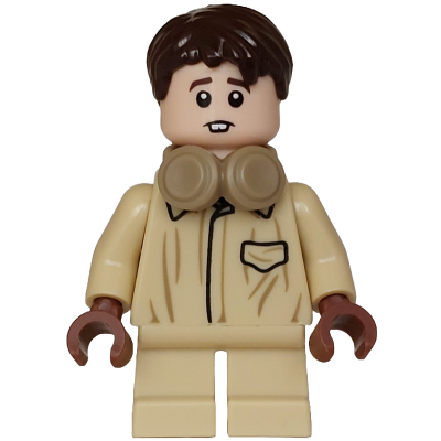 [TOY.CHAN] LEGO 樂高 3626pb3550 淺膚色 頭部 深棕眉 牙縫 微笑-細節圖2