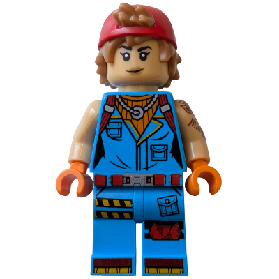 [TOY.CHAN] LEGO 樂高 3626pb3897 中沙色 頭部 雙面 黑色眉毛 中膚色唇-細節圖2