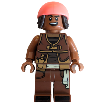 [TOY.CHAN] LEGO 樂高 3626pb3929 赭色 頭部 雙面 黑色眉毛 露齒笑 驚恐表情-細節圖2