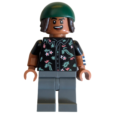 [TOY.CHAN] LEGO 樂高 3626pb3929 赭色 頭部 雙面 黑色眉毛 露齒笑 驚恐表情-細節圖3