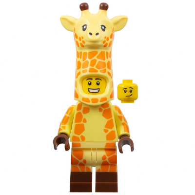 [TOY.CHAN] LEGO 樂高 3626pb2308 黃色 頭部 中膚色 雙面 露齒笑-細節圖2