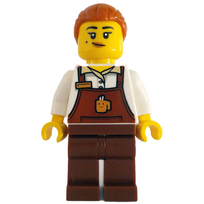 [TOY.CHAN] LEGO 樂高 3626pb2963 黃色 頭部 雙面 中膚色嘴唇 黑眉美人痣 歪嘴笑 驚訝嘴-細節圖3