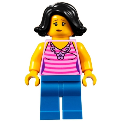 [TOY.CHAN] LEGO 樂高 20877 黑色 頭髮 側梳短髮-細節圖2
