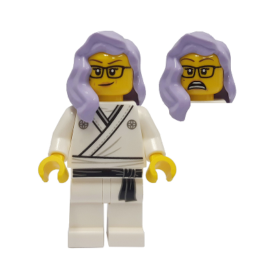 [TOY.CHAN] LEGO 樂高 85974 薰衣草紫色 頭髮 中長髮 右側披肩-細節圖4