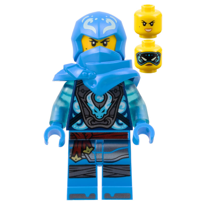 [TOY.CHAN] LEGO 樂高 3626pb3365 黃色 頭部 雙面 中膚色嘴唇 美人痣 藍色面罩-細節圖4