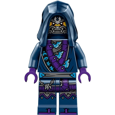 [TOY.CHAN] LEGO 樂高 3626pb3542 深藍色 頭部 武士面罩 黃色臉部 中膚色眼影-細節圖4