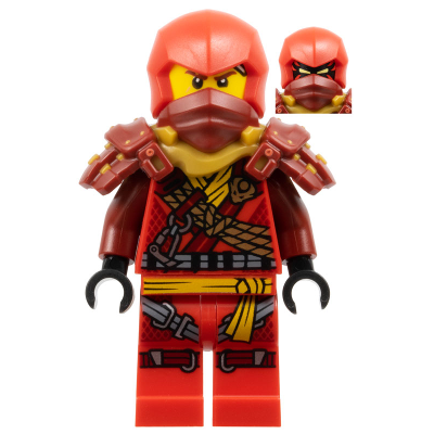 [TOY.CHAN] LEGO 樂高 3626pb3366 黃色 頭部 雙面 棕眉 中膚色疤痕 白色繃帶 歪嘴笑 黑紅面-細節圖2
