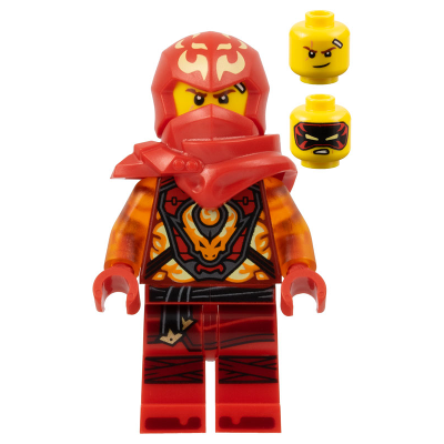[TOY.CHAN] LEGO 樂高 3626pb3366 黃色 頭部 雙面 棕眉 中膚色疤痕 白色繃帶 歪嘴笑 黑紅面-細節圖4