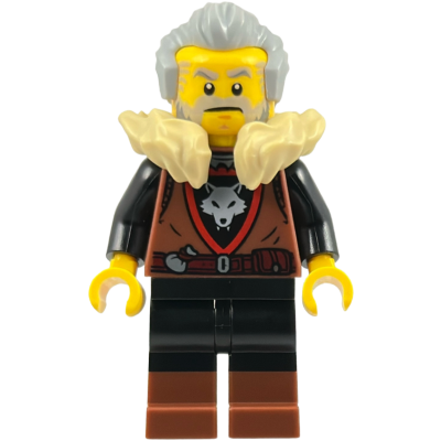 [TOY.CHAN] LEGO 樂高 970c00pb1023 黑色 腿部 紅棕靴子-細節圖2