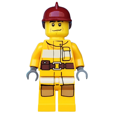 [TOY.CHAN] LEGO 樂高 3834 深紅色 消防頭盔-細節圖2