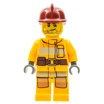 [TOY.CHAN] LEGO 樂高 3834 深紅色 消防頭盔-細節圖3
