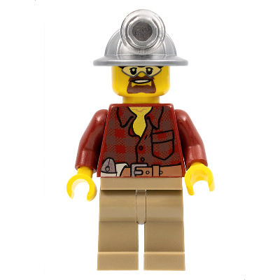 [TOY.CHAN] LEGO 樂高 98289 平光銀色 礦工頭盔 頭燈-細節圖2