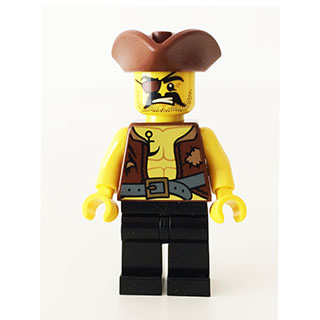 [TOY.CHAN] LEGO 樂高 2544 紅棕色 三角帽 海盜帽-細節圖2