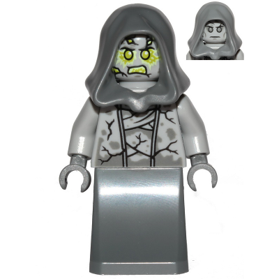 [TOY.CHAN] LEGO 樂高 3626pb2619 淺藍灰色 頭部 雙面 石紋 斑點 螢光綠-細節圖2