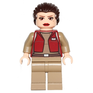 [TOY.CHAN] LEGO 樂高 95226 深棕色 頭髮 俐落後梳 短馬尾-細節圖2