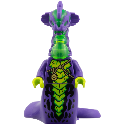 [TOY.CHAN] LEGO 樂高 973pb6458c01 深紫色 身體 鱗片 中膚色繩索 金色鍊條獎牌-細節圖2